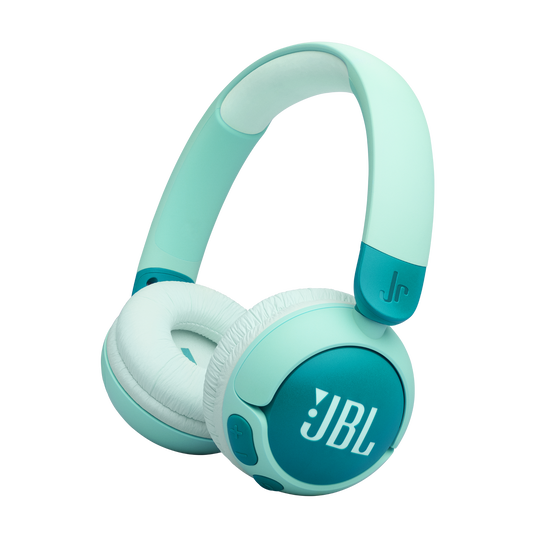 JBL Junior 320BT - Green - Wireless on-ear kids headphones - Hero